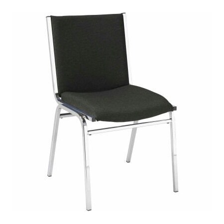 Kfi KFI Stack Chair - Armless - Fabric - 2" thick Seat Black Fabric 420CH-1504 BLACK FABRIC